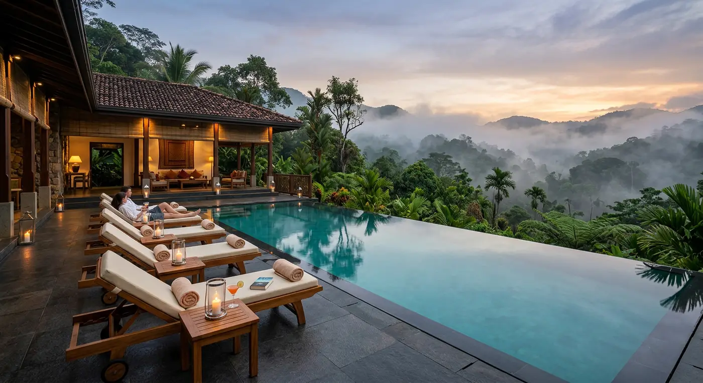 Luxury villa infinity pool